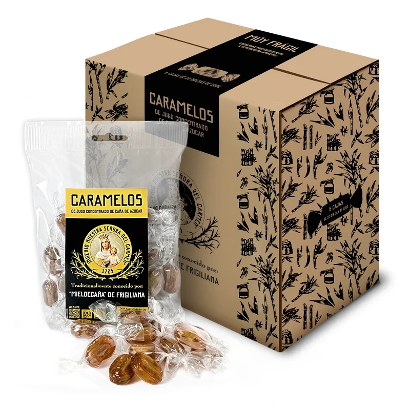 CARAMELOS 100 g (CAJA CON 6 CAJAS EXPOSITORAS DE 10 BOLSAS)